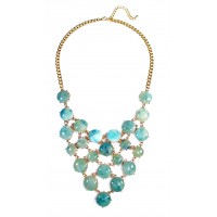 Anouk Turquoise Marble Bauble Dots Necklace